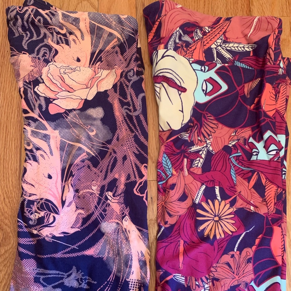 LuLaRoe Disney Maleficent Leggings 2-pack